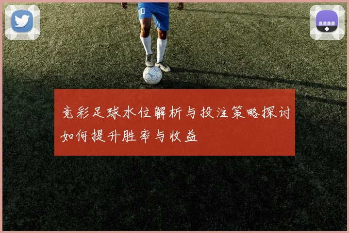 竞彩足球水位解析与投注策略探讨如何提升胜率与收益